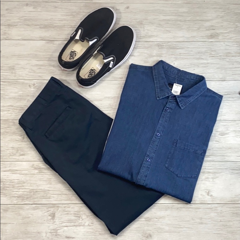 Shouthouse Faded Bleach S/S Button-Up